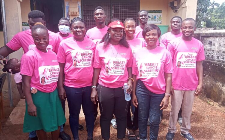  Residents of Samatigu Electoral Area Benefit from Assembly Member’s Breast Cancer Screening Exercise